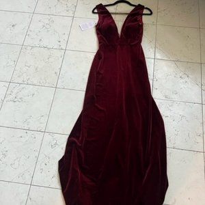 Velvet Bridesmaid Dress